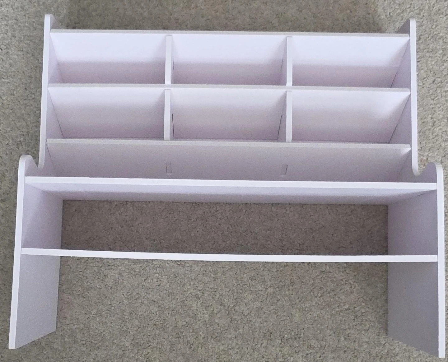 White Desktop Organizer Shelf