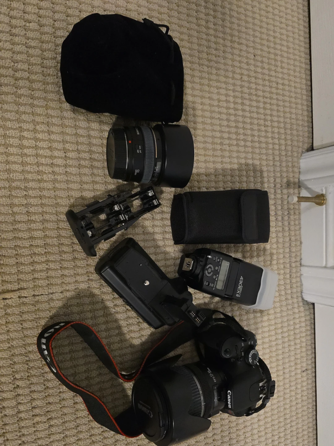 Canon Camera Bundle with Lens and Flash