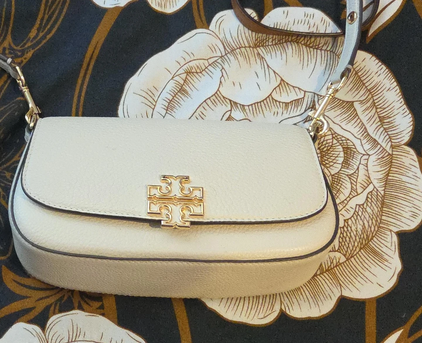 Tory Burch Pebble Leather Crossbody Bag
