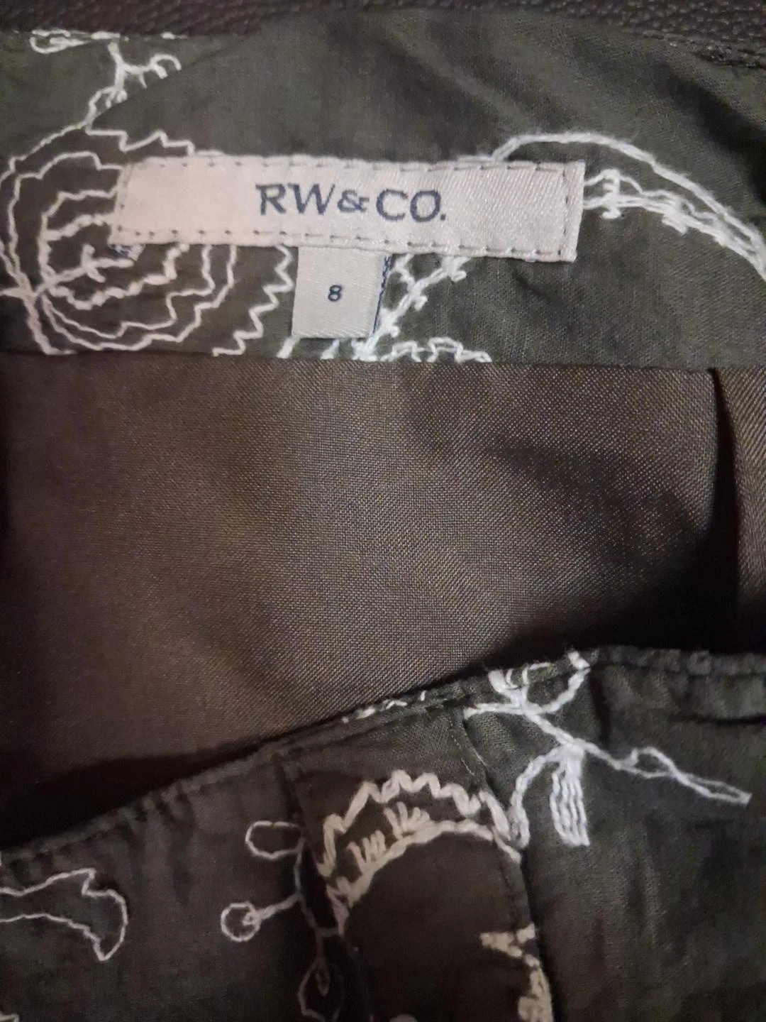 RW&CO. Embroidered Skirt