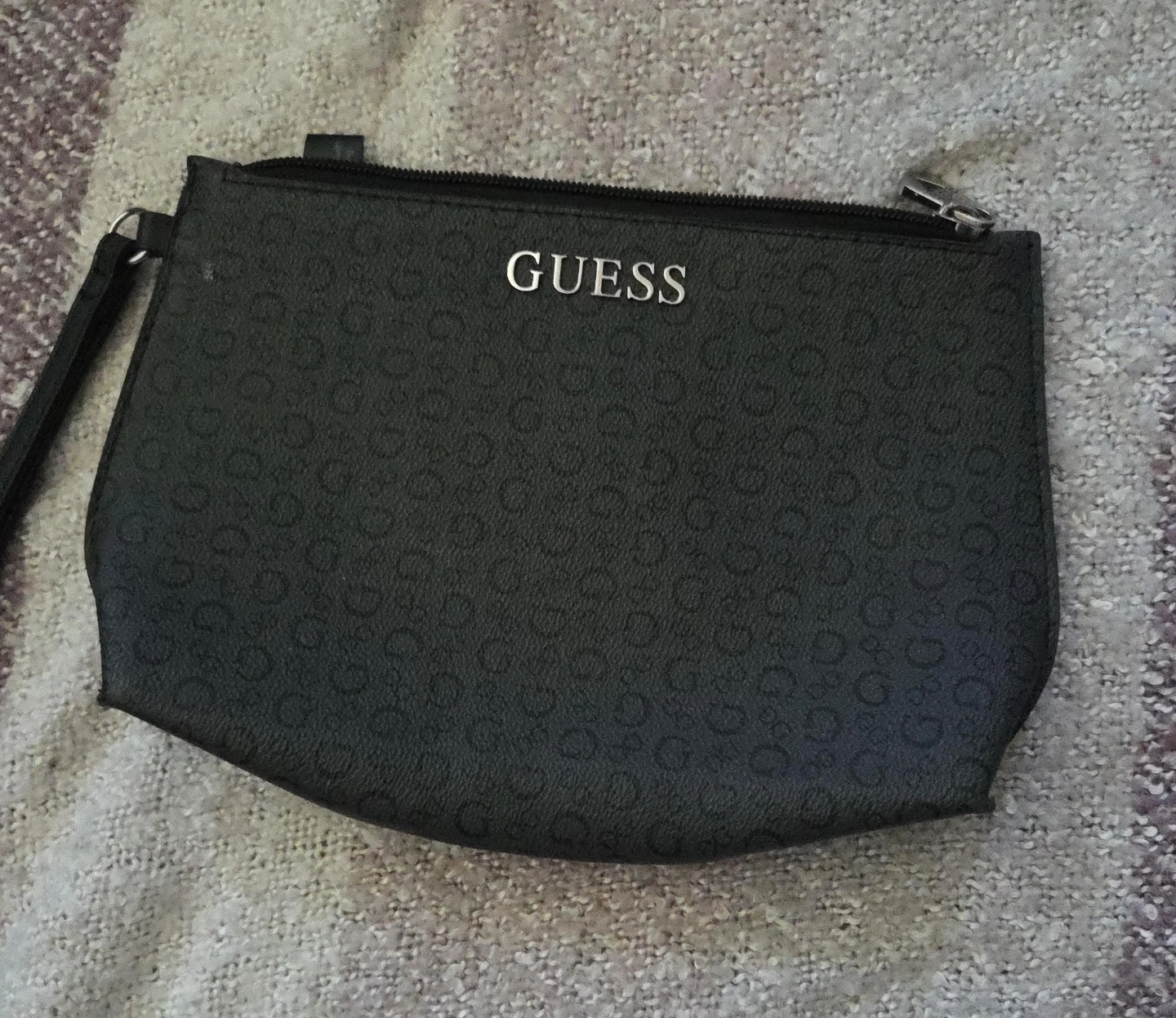 GUESS Black Wristlet Clutch