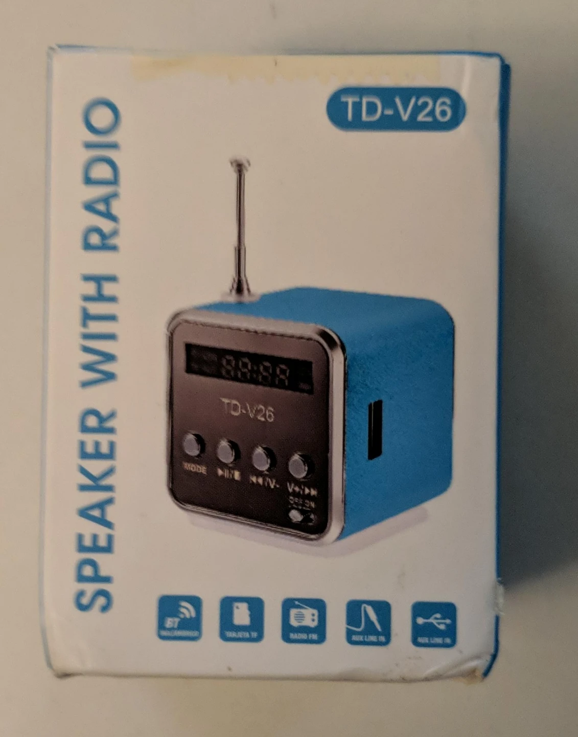 TD-V26 Mini Portable Speaker with FM Radio - photo 2