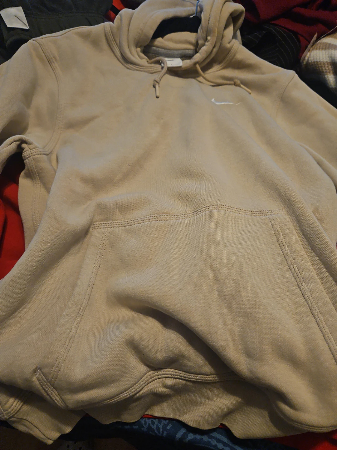 Nike Beige Pullover Hoodie