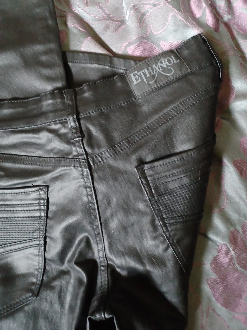 Ethanol Black Coated Skinny Jeans