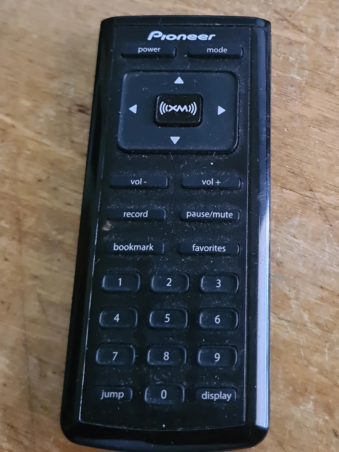 Pioneer SiriusXM Remote Control