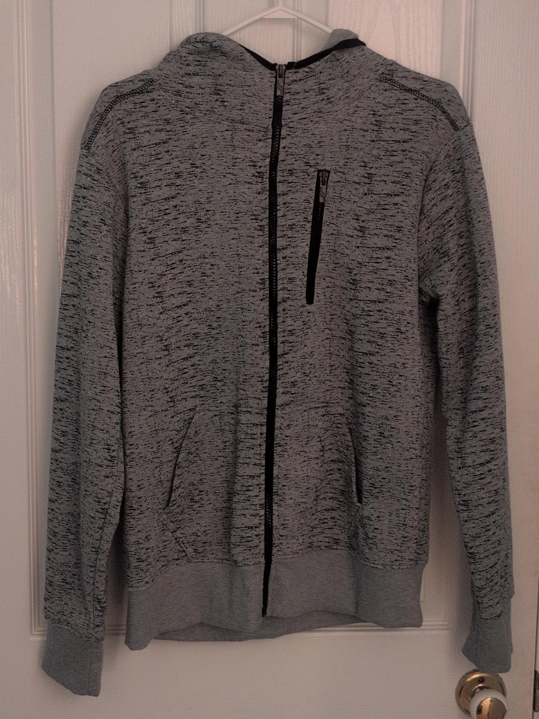 Motogear Grey Zip-Up Hoodie