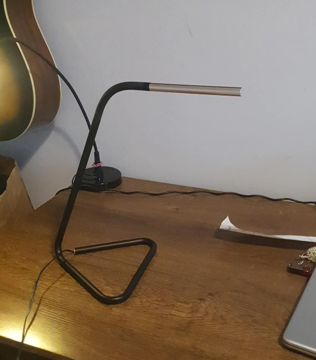 Minimalist Black LED Desk Lamp