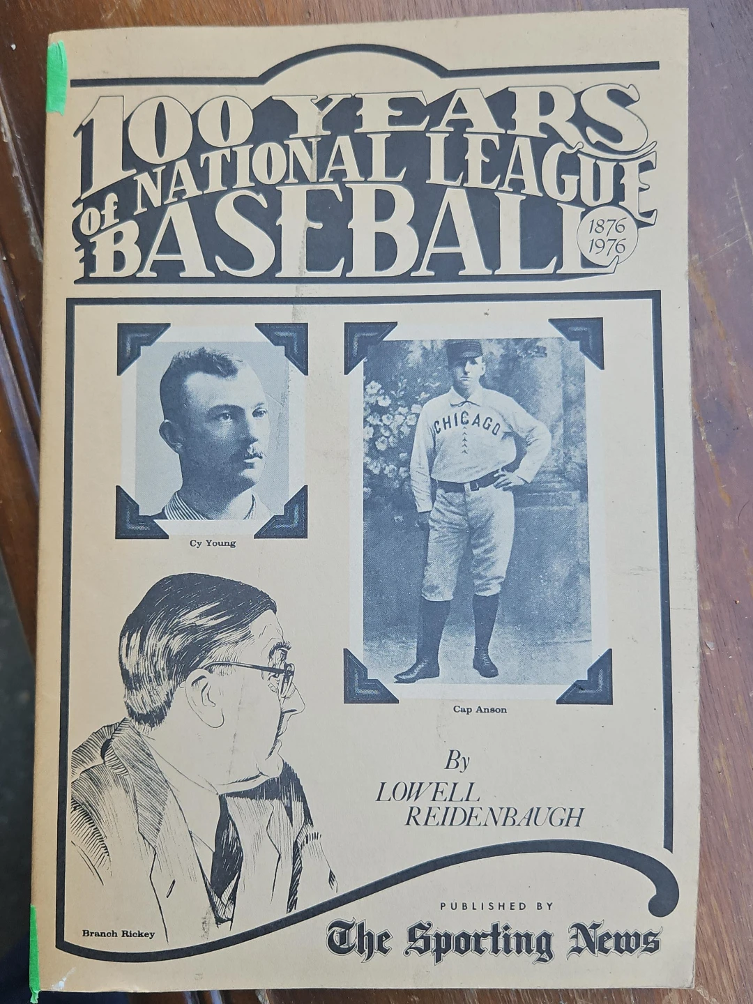 100 Years of National League Baseball 1876-1976 Book