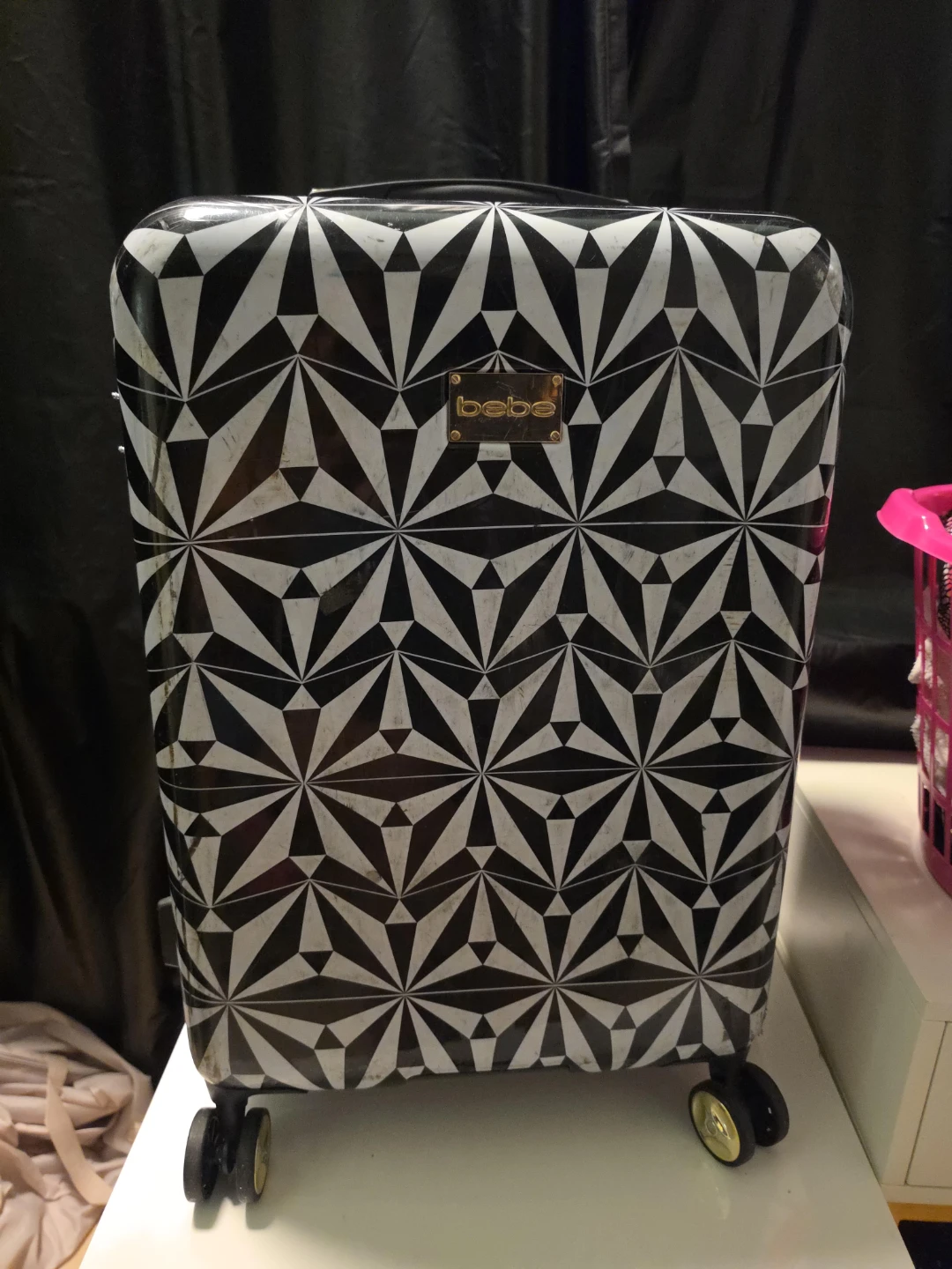 bebe Geometric Hardside Luggage