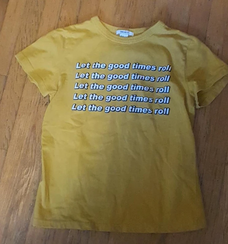 Forever 21 Mustard Yellow Graphic T-Shirt