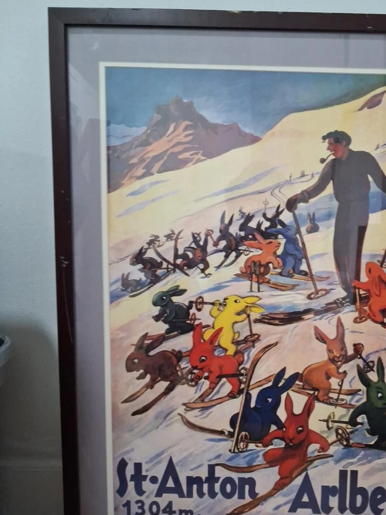 St. Anton Arlberg Vintage Ski Poster
