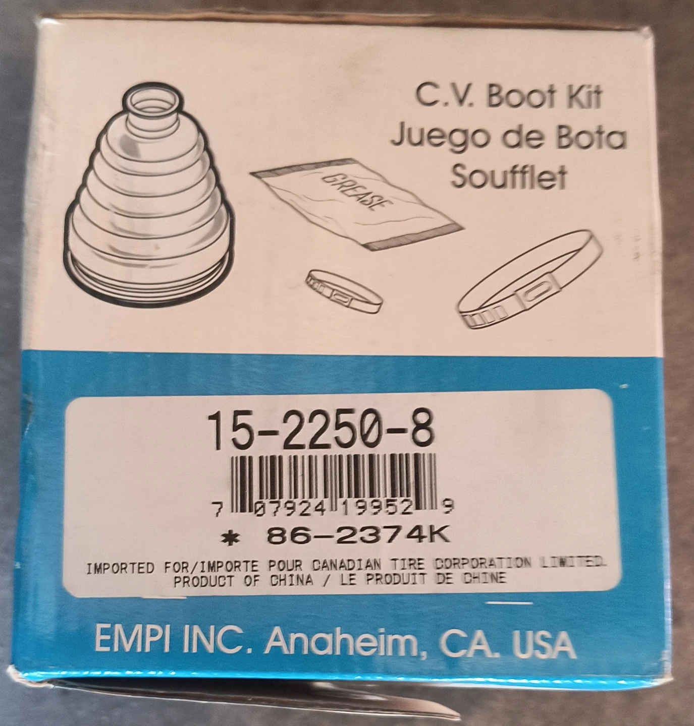 Empi C.V. Boot Kit 15-2250-8