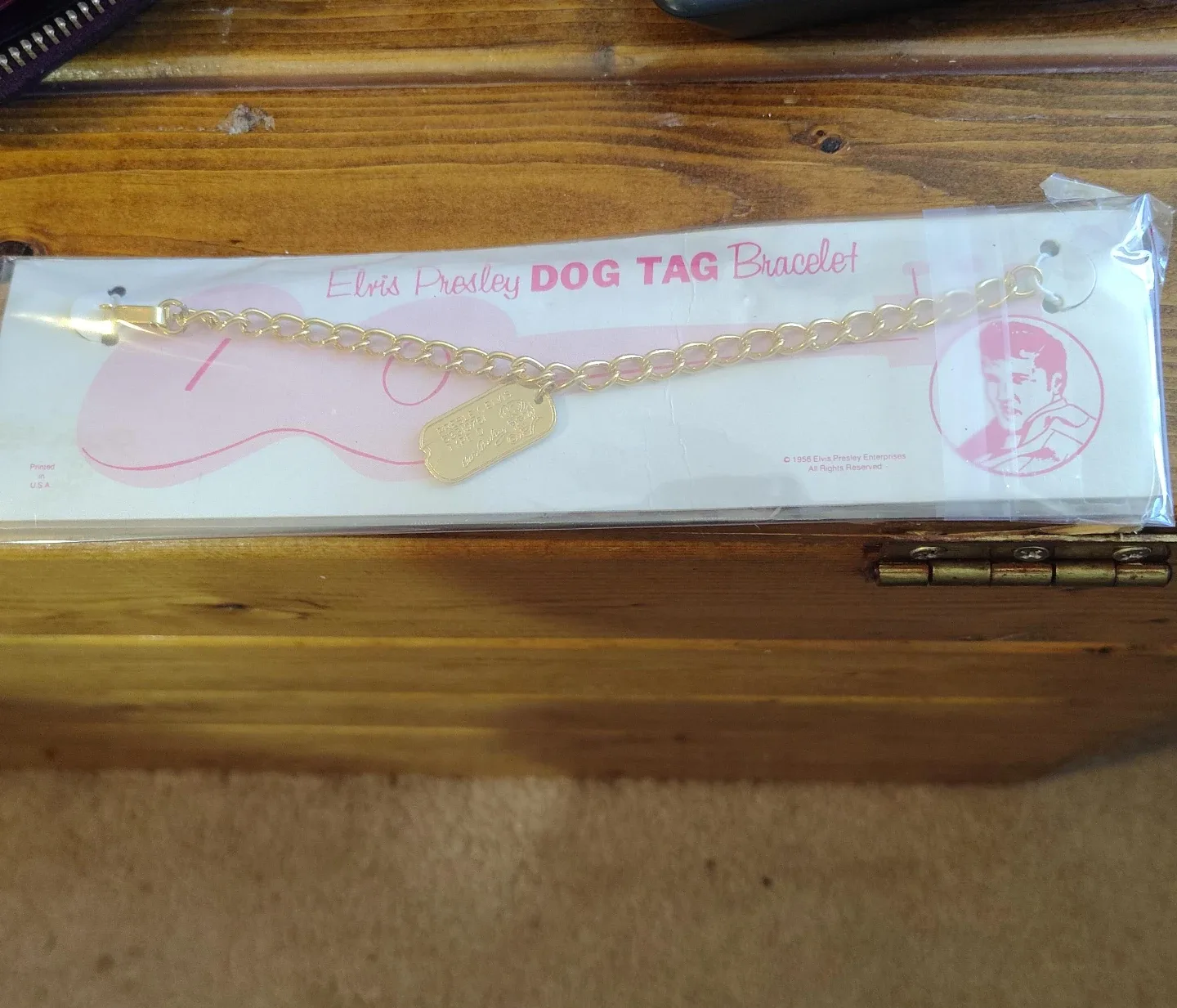 Elvis Presley Dog Tag Bracelet