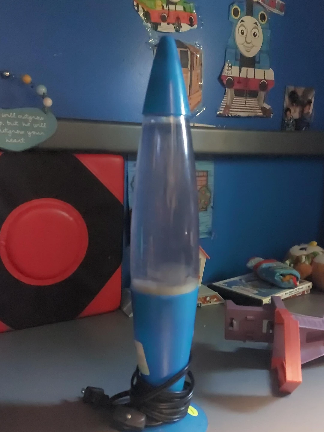 Blue lava lamp