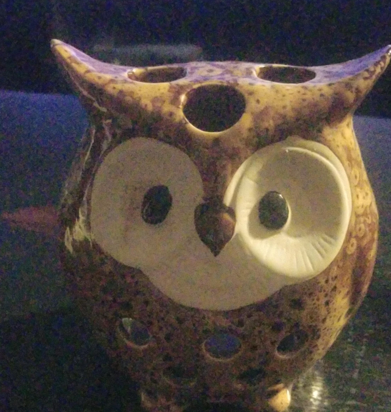 Ceramic Owl Votive Holder