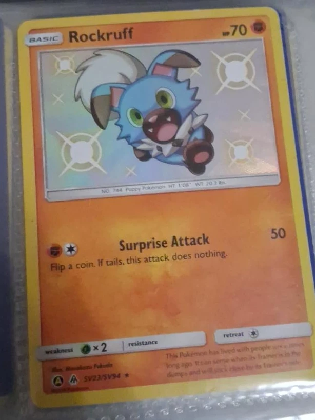 Pokemon Rockruff SV23/SV94 Trading Card