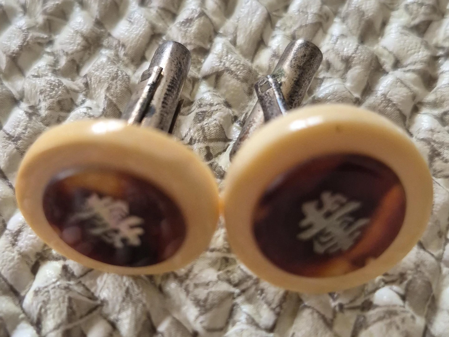 Vintage Faux Tortoiseshell Cufflinks
