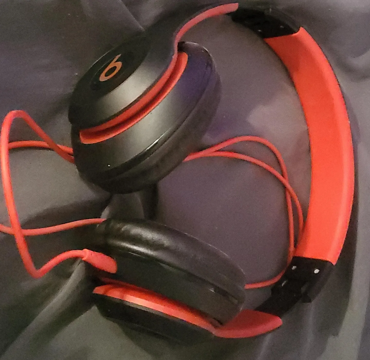 Beats by Dre Wired Headphones Black and Red