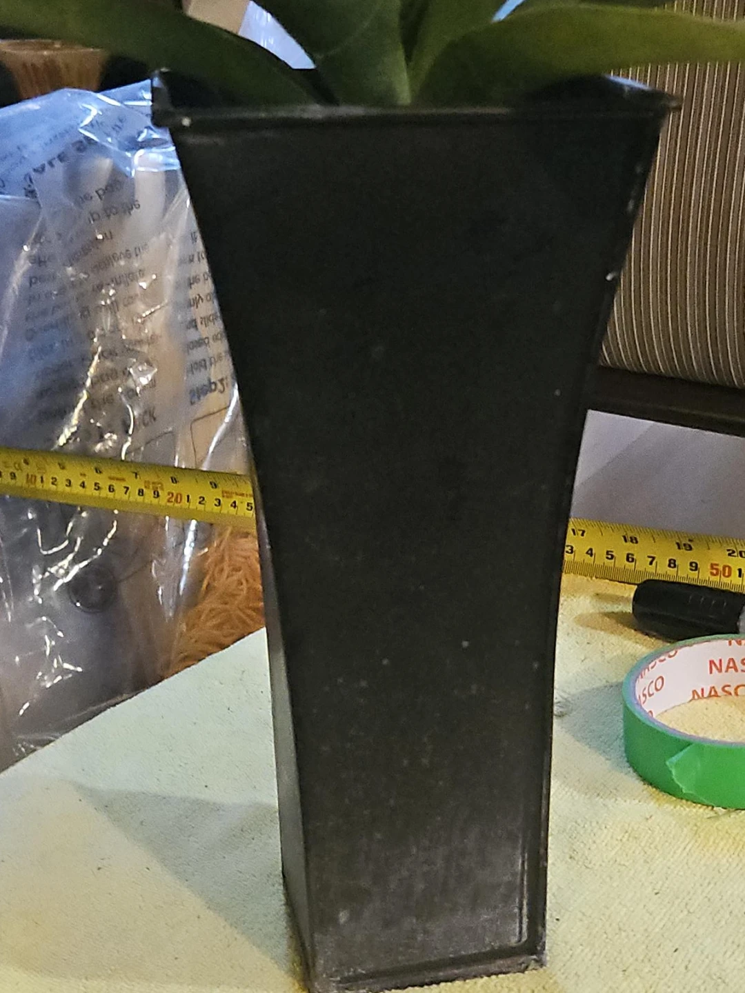 Artificial Plant in Black Square Pot