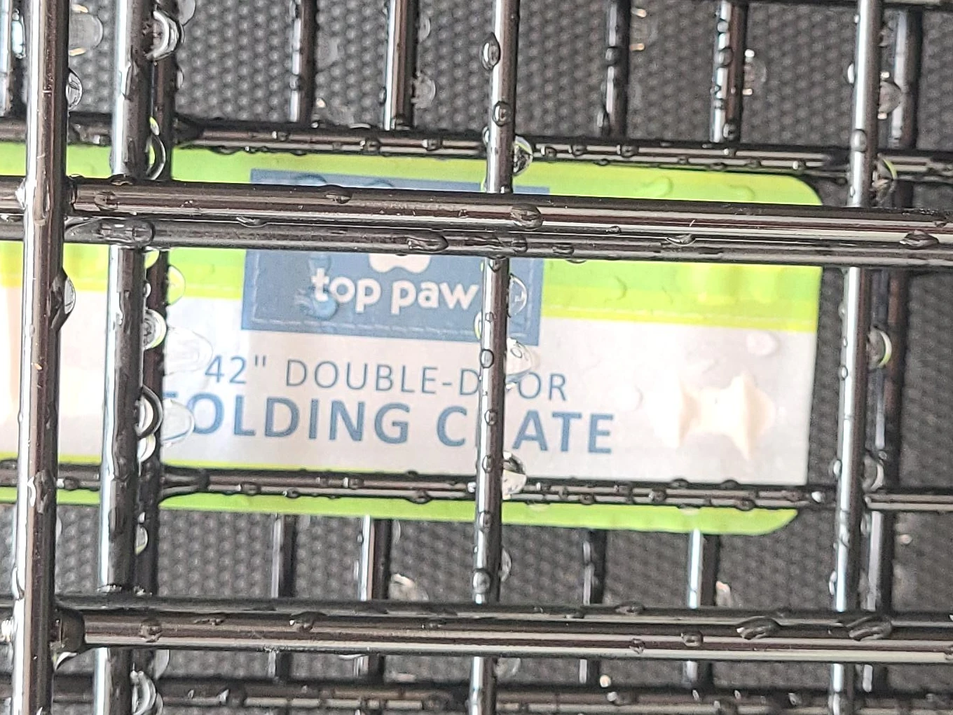 Top Paw 42" Double-Door Folding Dog Crate