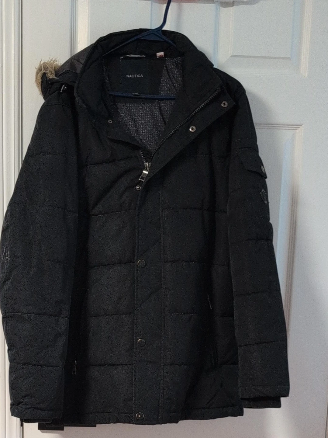 Nautica Black Winter Parka Jacket