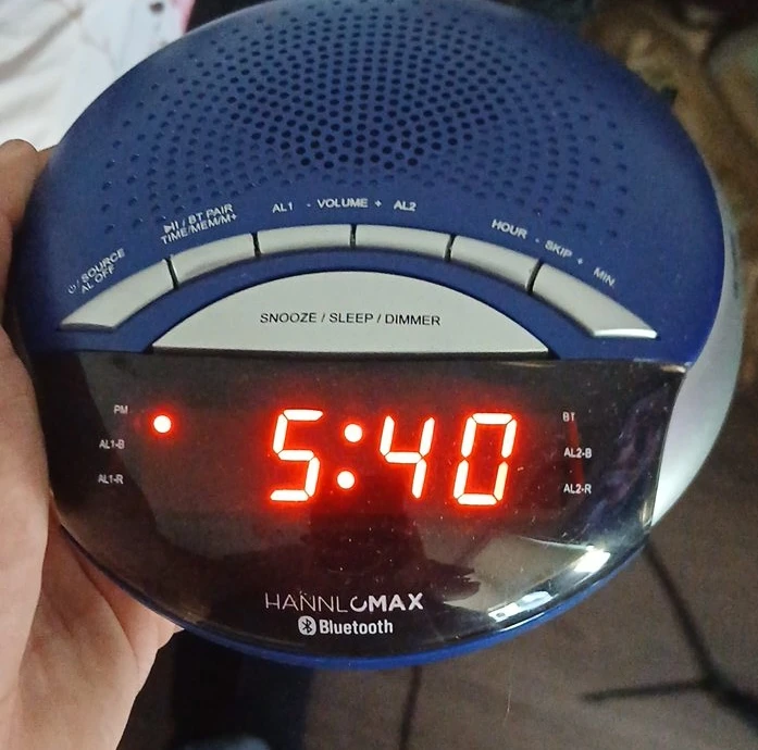 Hannlmax Bluetooth Alarm Clock Radio