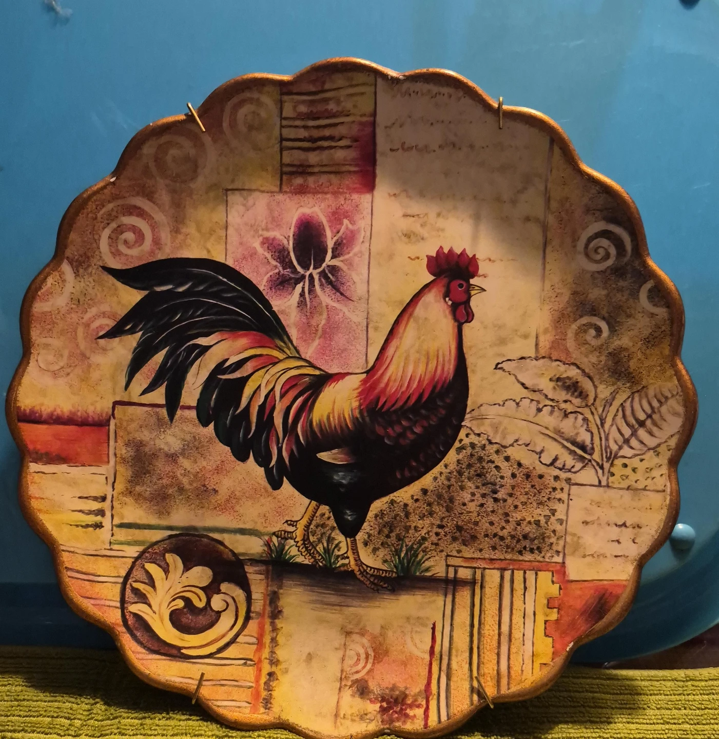 Decorative Rooster Wall Plate