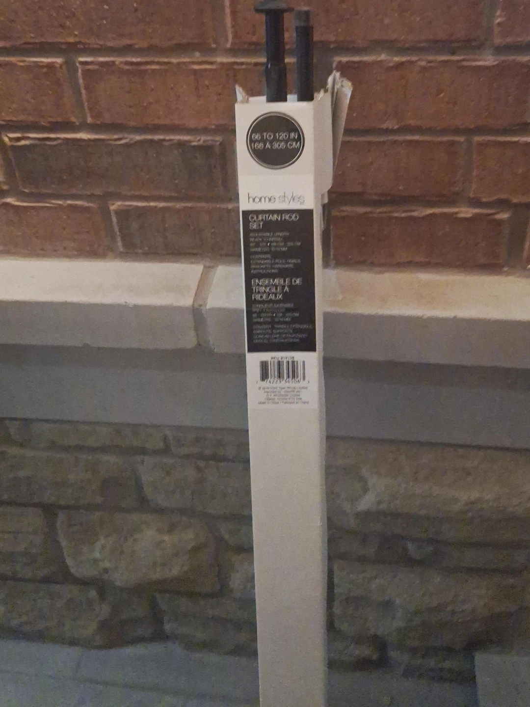 Home Styles Curtain Rod Set