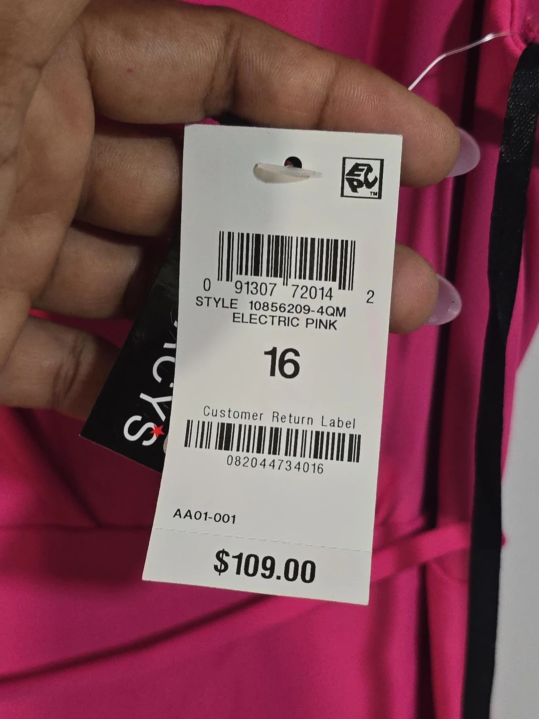 INC Pink Jumpsuit Size 16