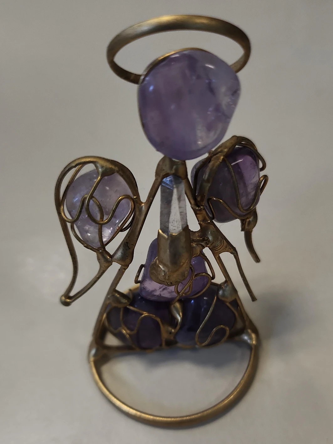 Amethyst Crystal Angel Figurine
