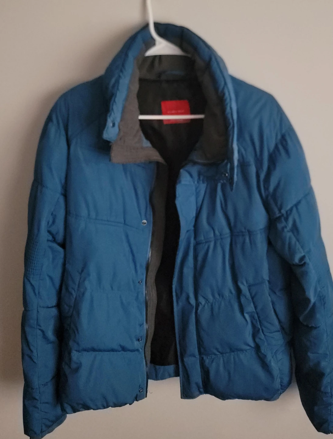 Zara Blue Puffer Jacket