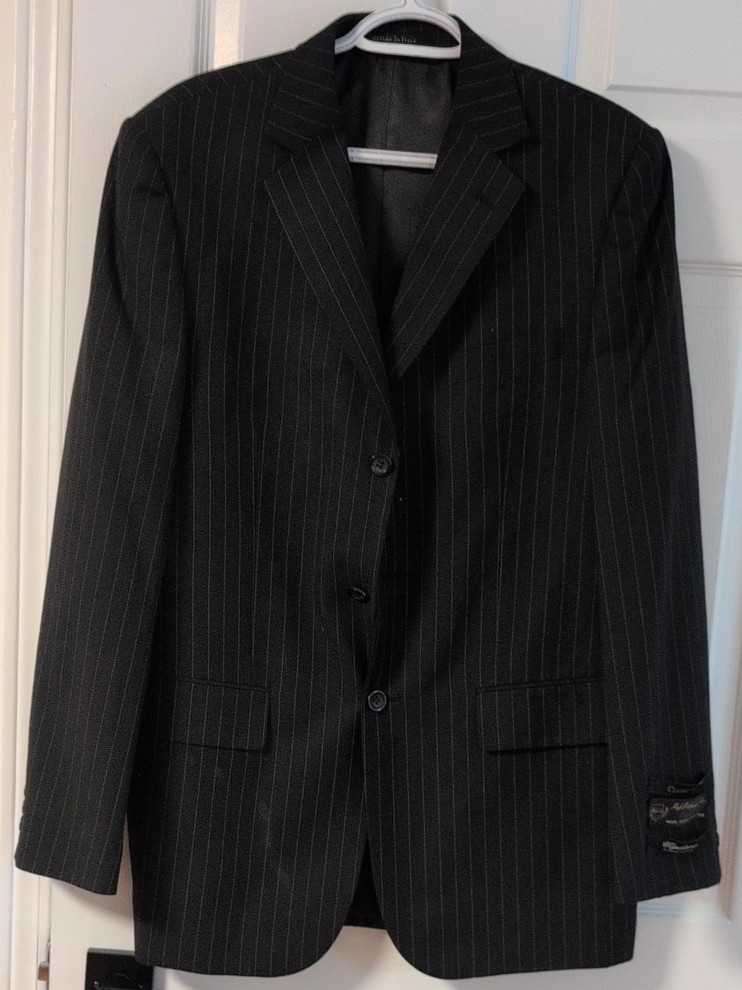 Oscar of Montreal Pinstripe Suit Jacket