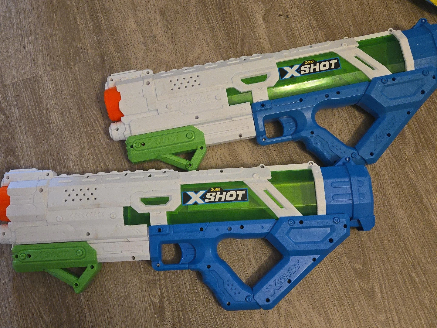 Two Zuru X-Shot Water Blasters