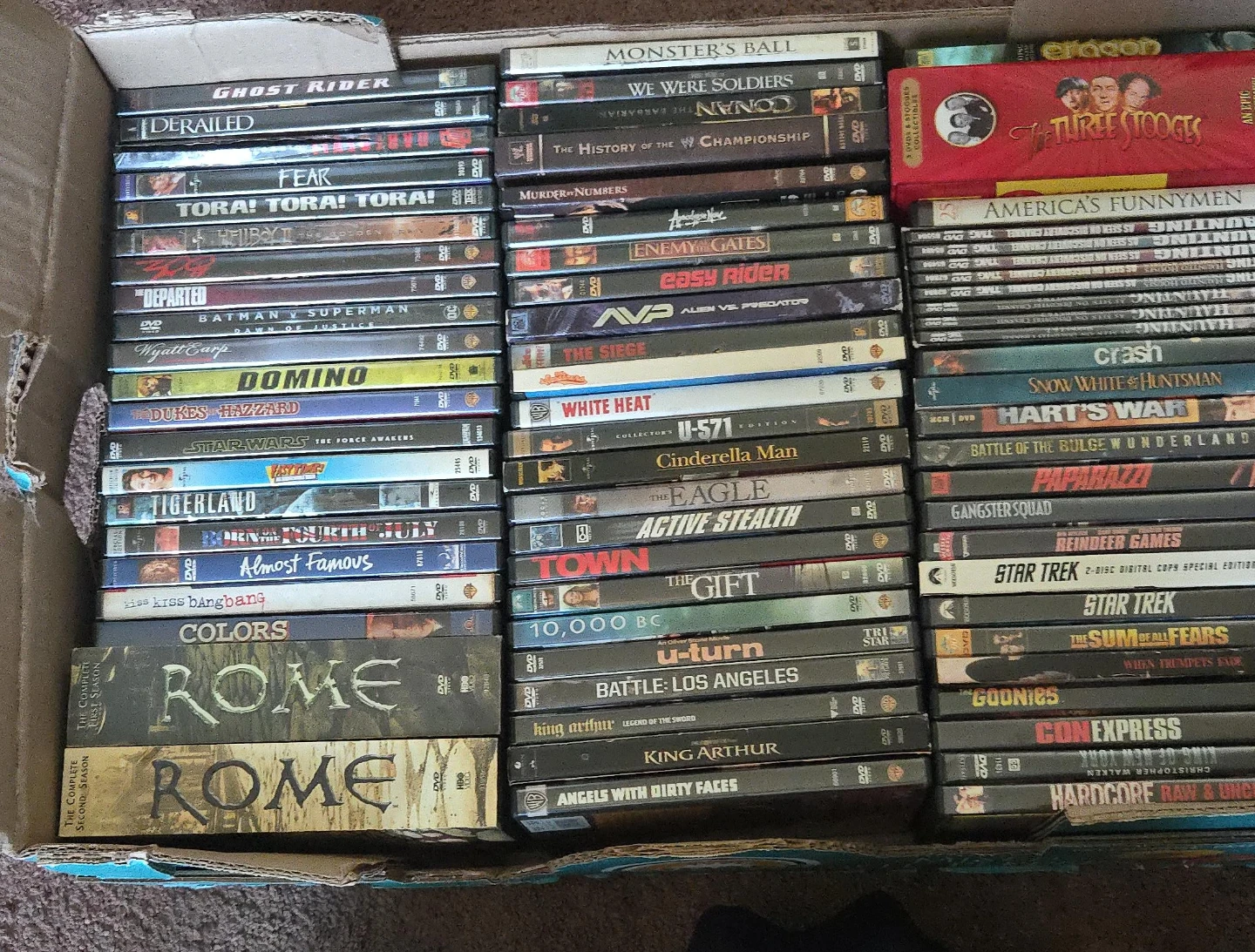 Assorted DVD Movies - Ghost Rider, Star Wars, Rome, & More