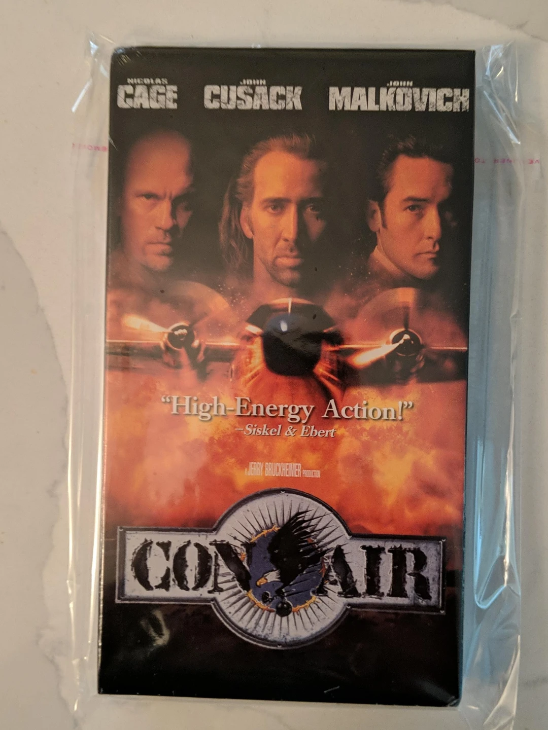 Con Air VHS Tape Factory Sealed Watermarks