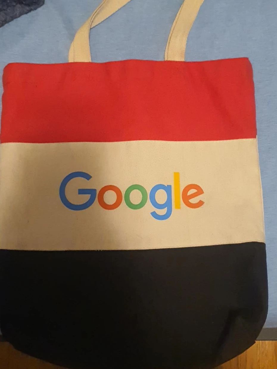 Google Branded Canvas Tote Bag