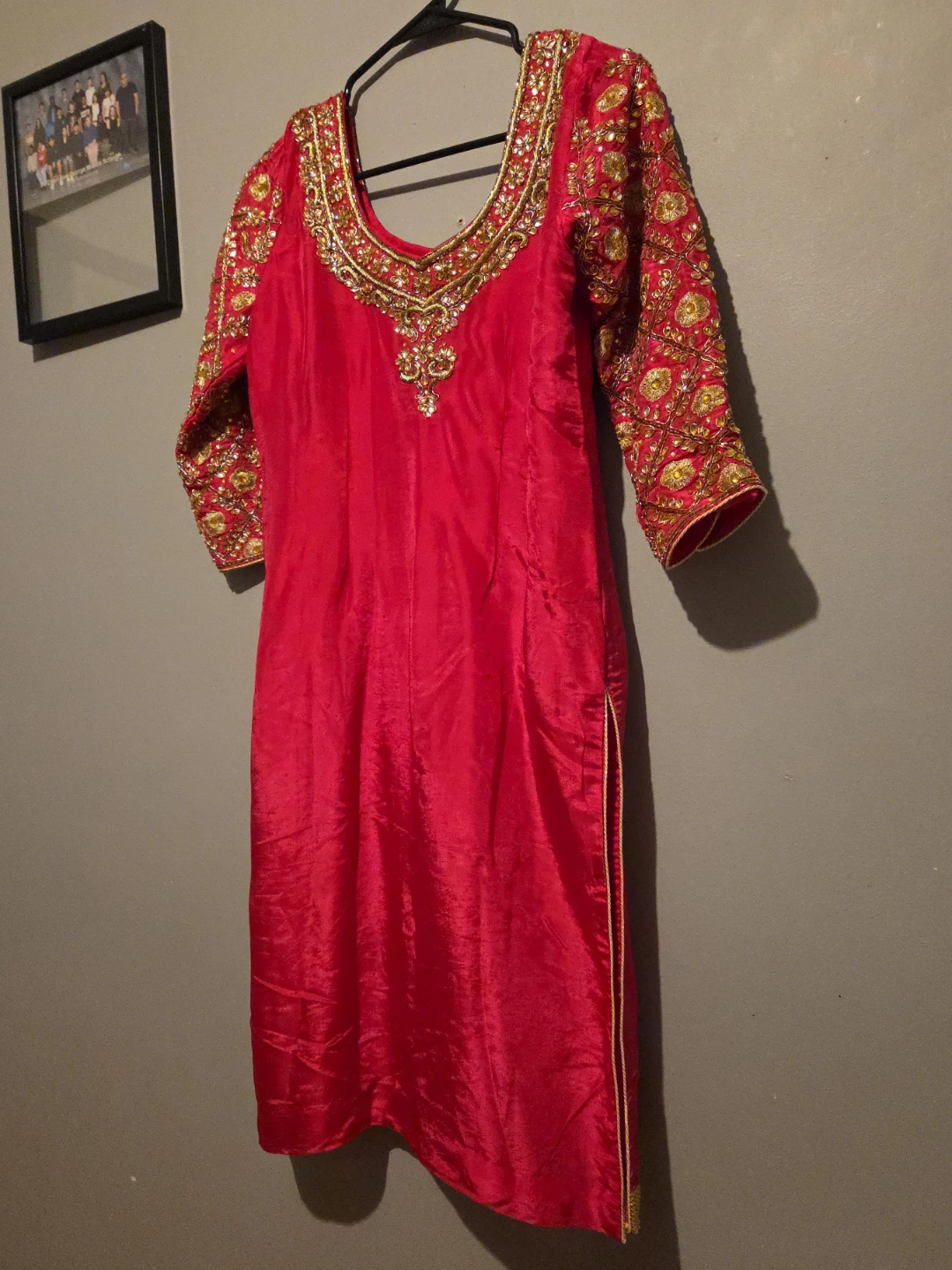 Red Embroidered suit