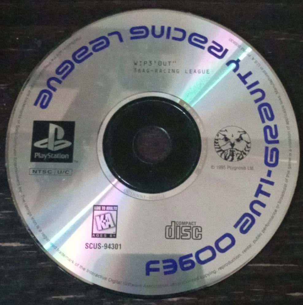 Wipeout PlayStation Game Disc - photo 2
