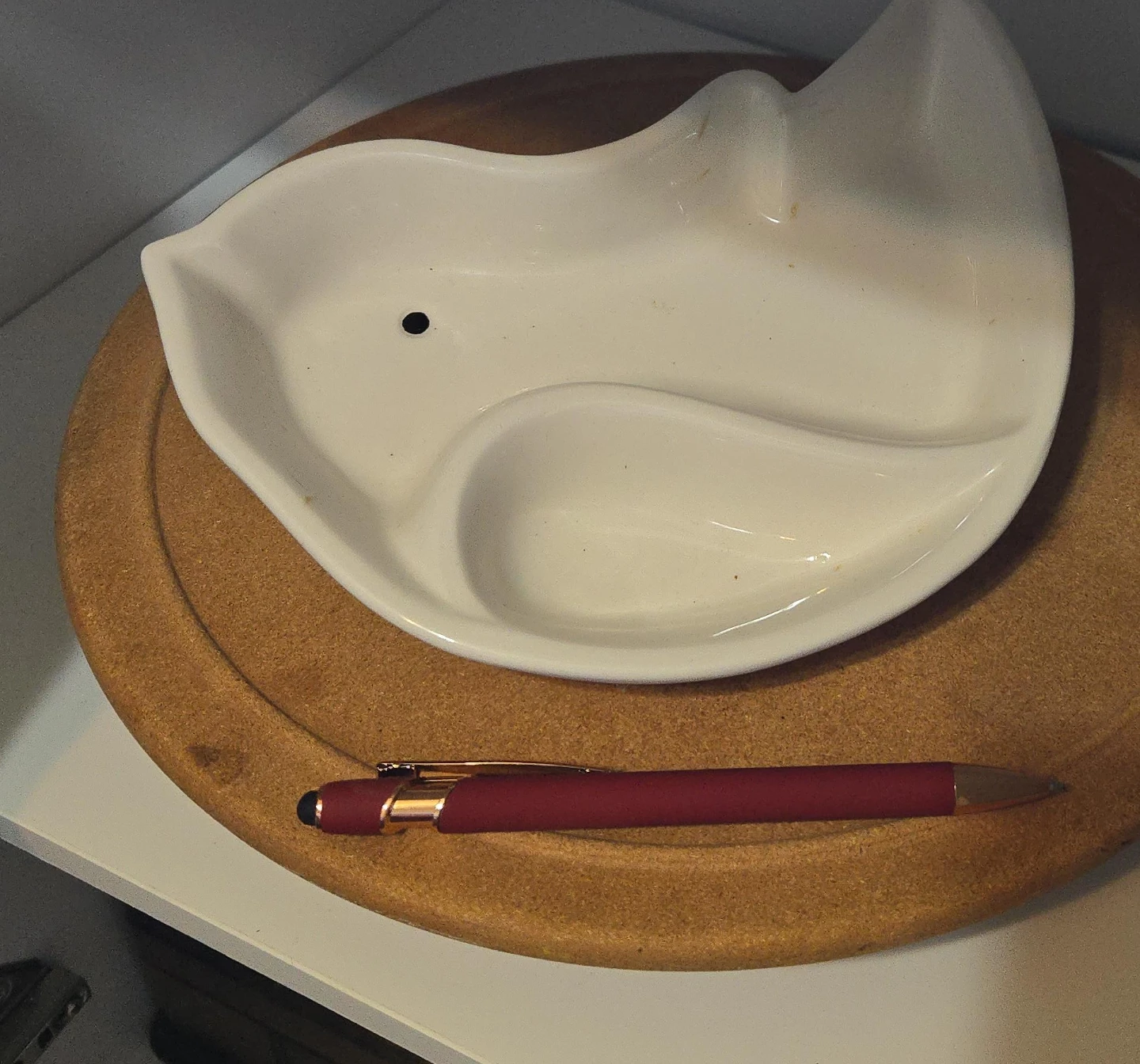 Giftcraft White Ceramic Bird Dish