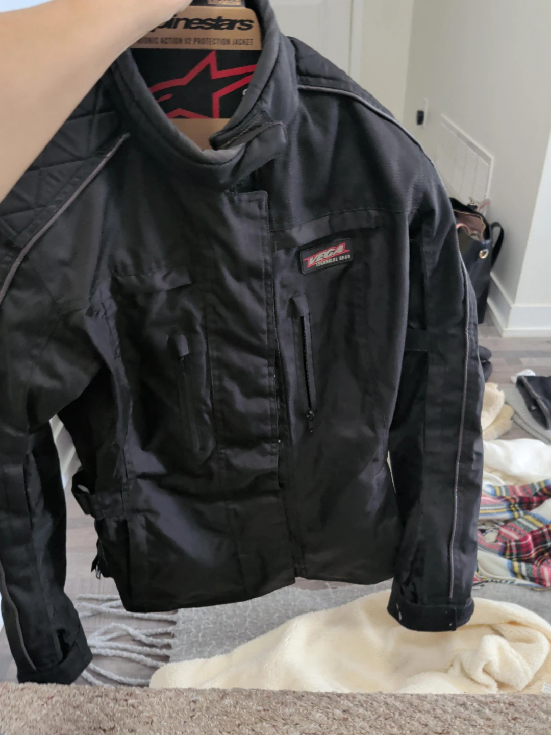 Vega Technical Gear Motorcycle Jacket - Black
