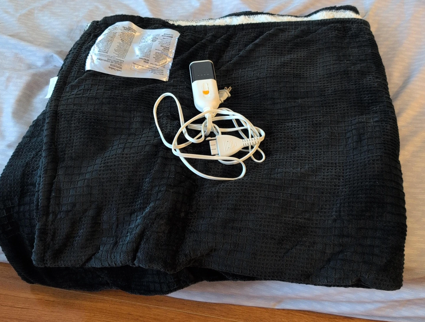 Heated Throw Blanket Black