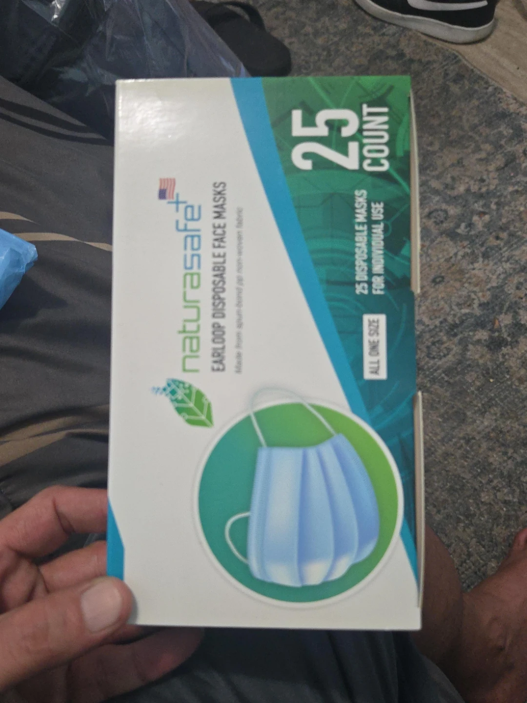NaturaSafe+ Disposable Face Masks - 25 Count