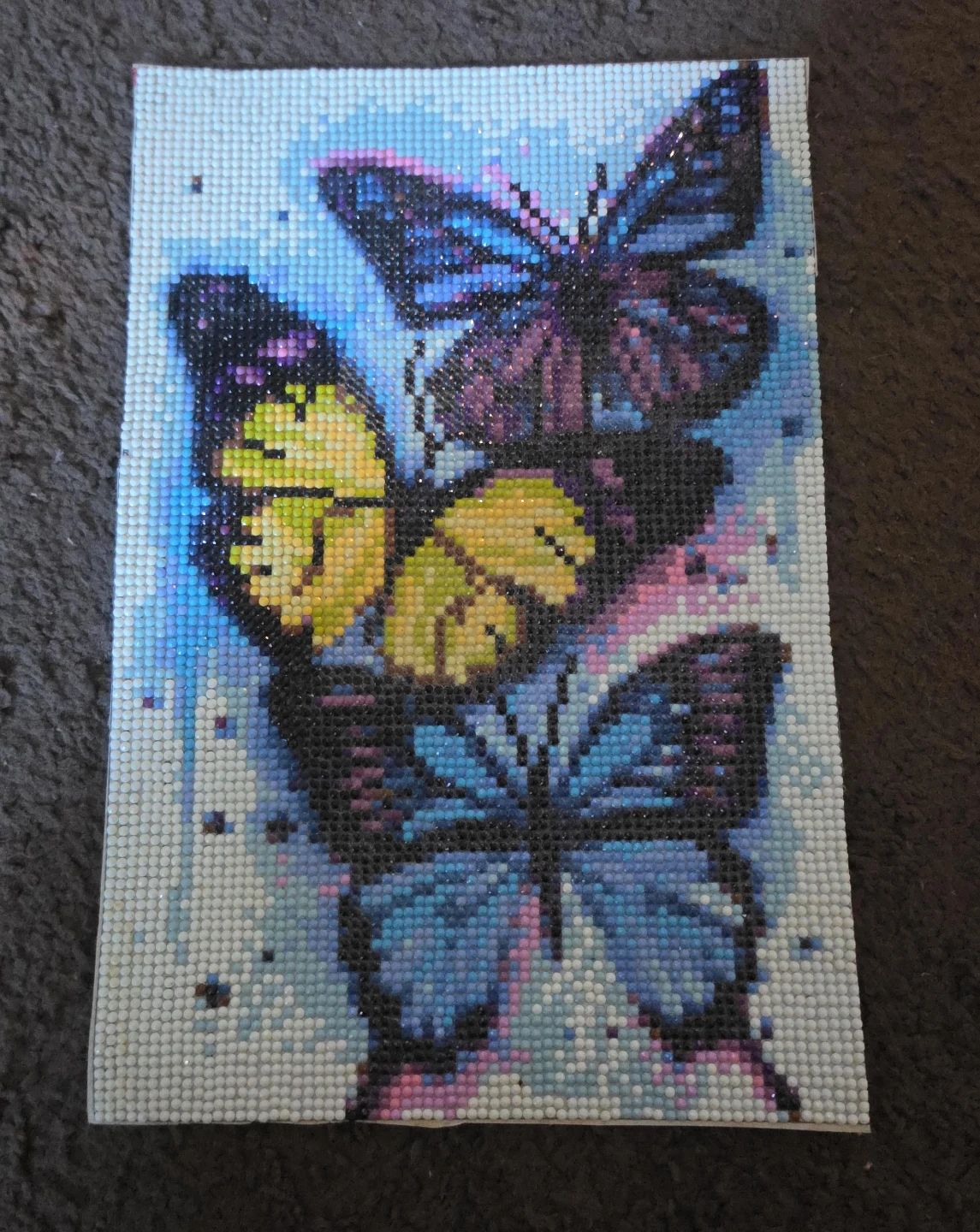 Completed Butterfly Diamond Painting