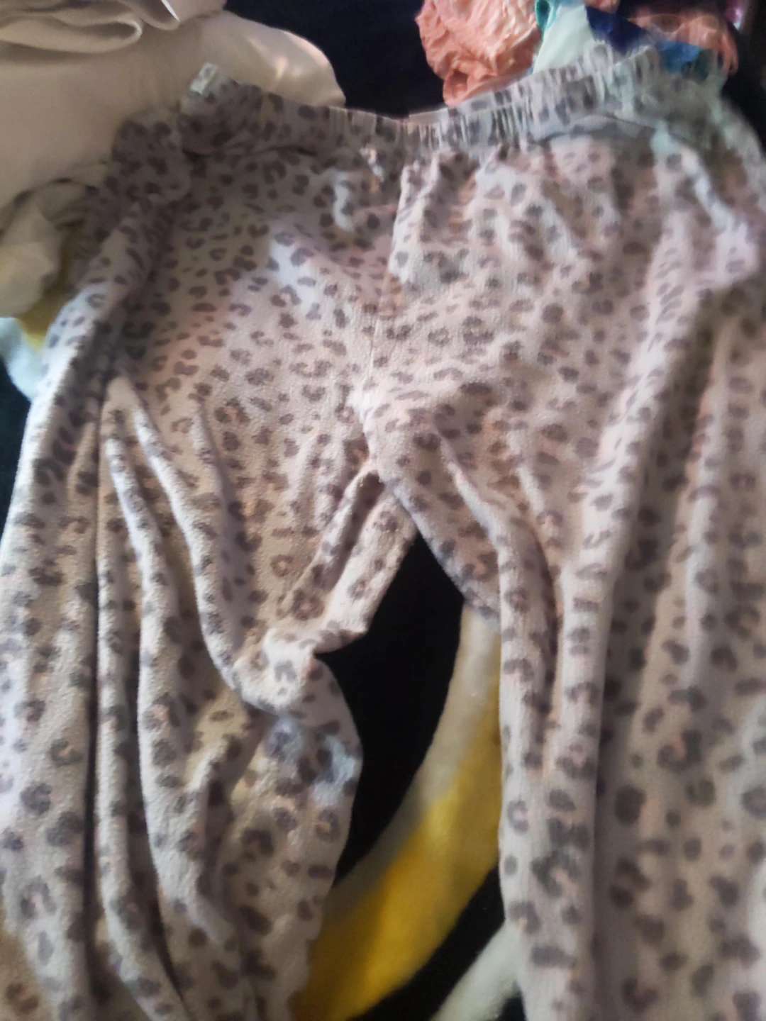 Women's Leopard Print Fleece Pajama Pants