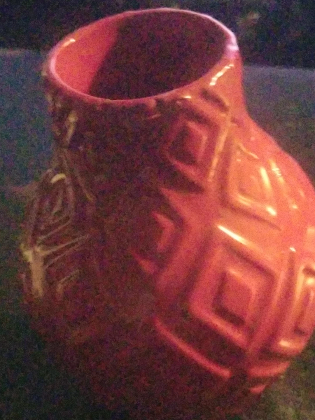 Bouclair Red Ceramic Vase