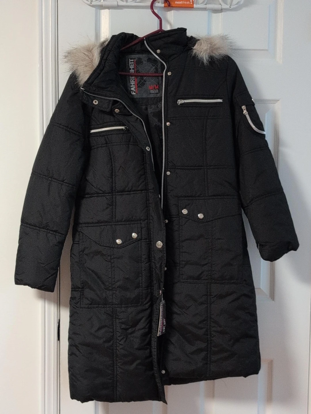 Fahrenheit Black Winter Parka Jacket