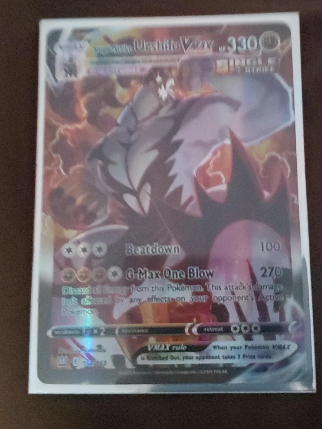 Single Strike Urshifu VMAX Trading Card