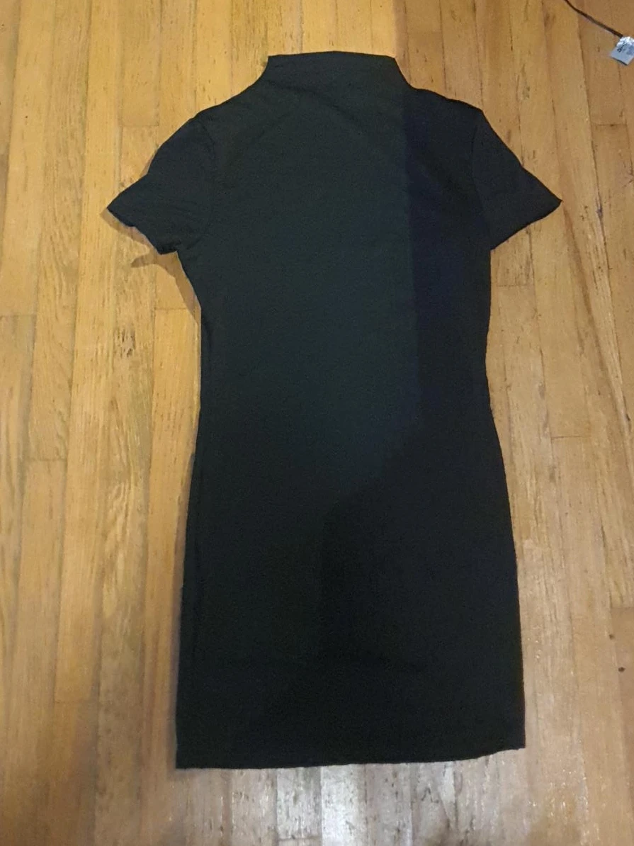 Black Mock Neck Dress