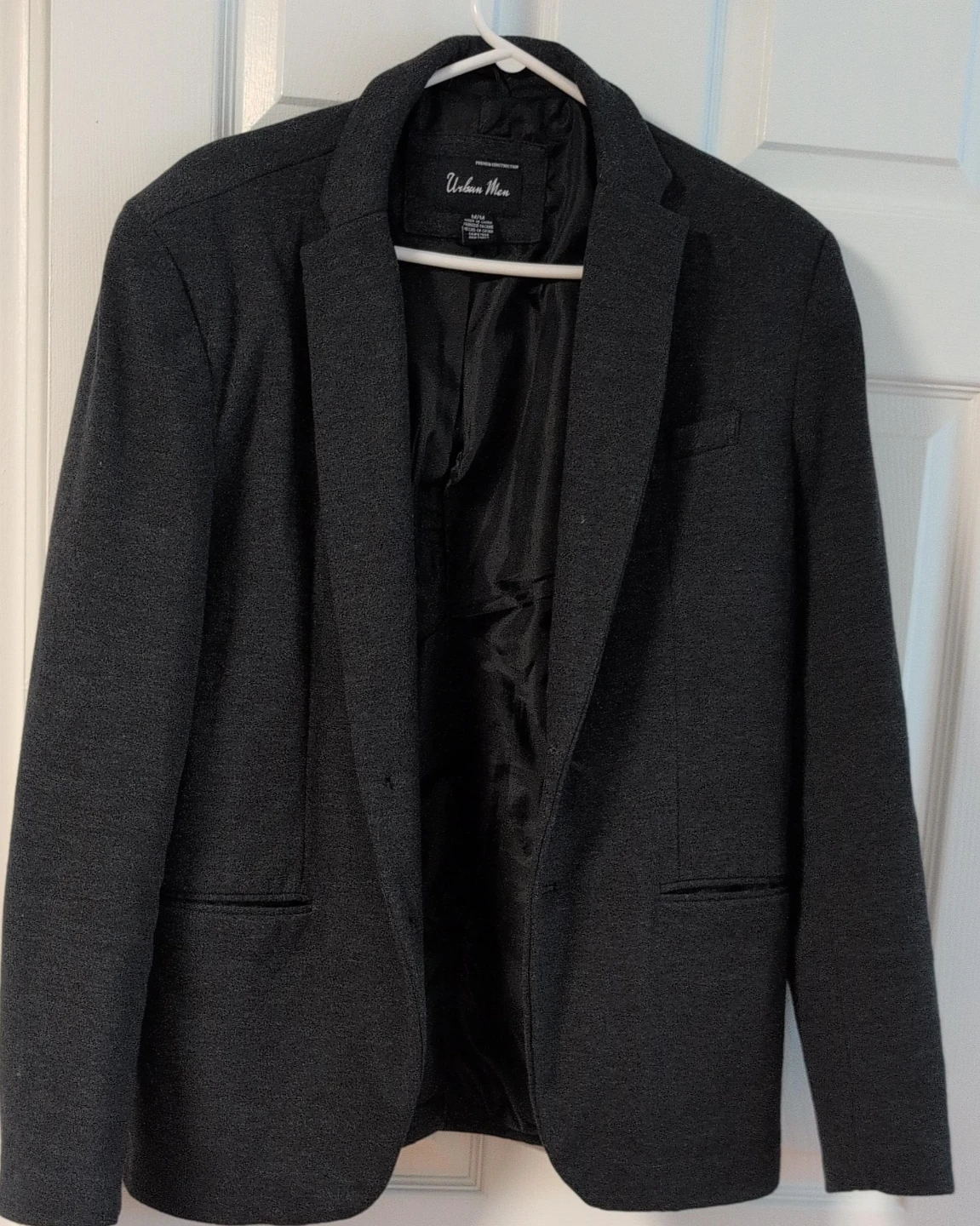 Urban Men Dark Grey Blazer Size M