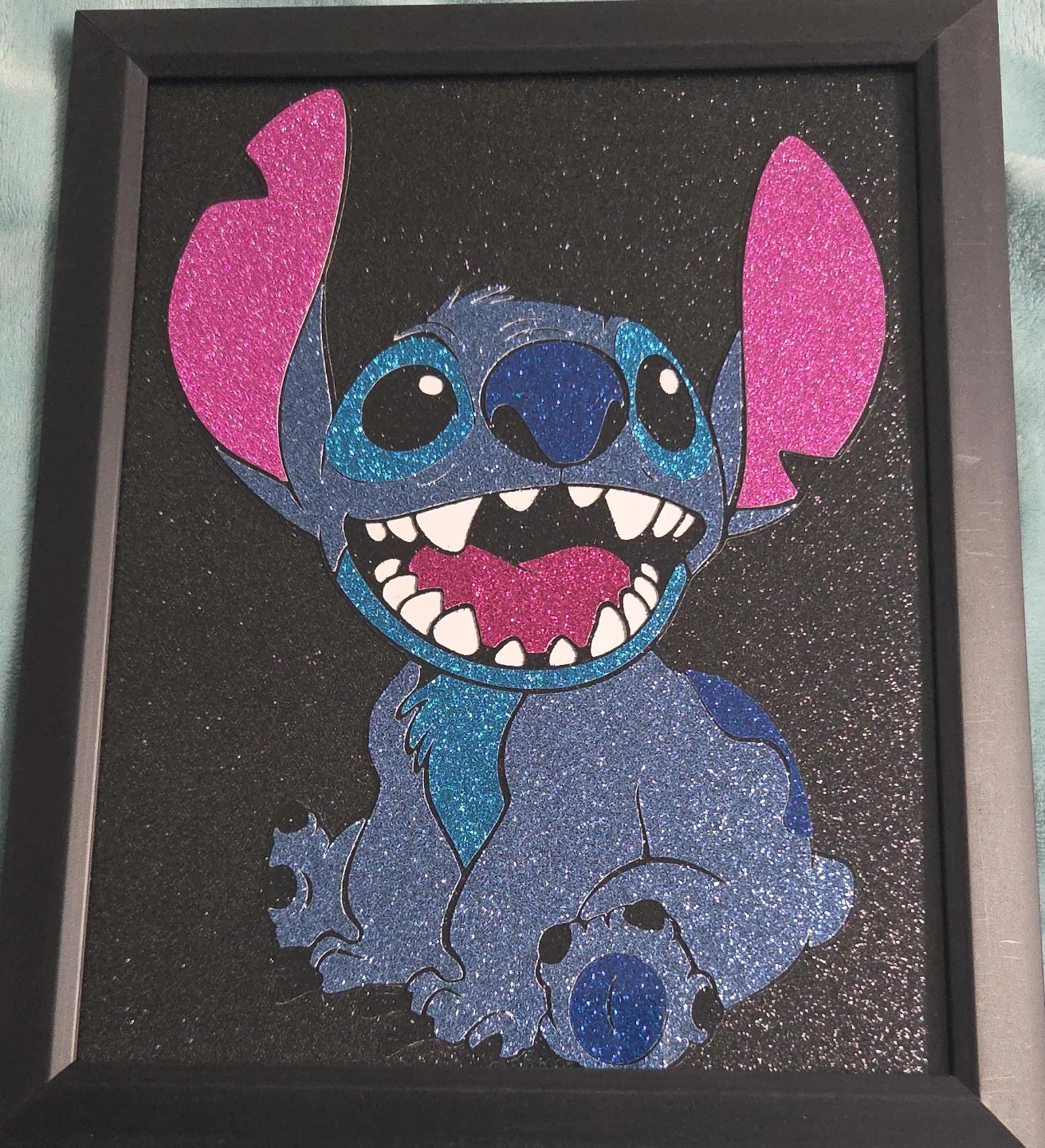 Stitch Glitter Art Print